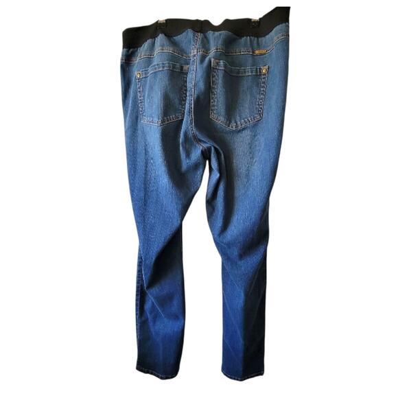 16 W INC International Concepts Tapered Leg Elastic Waist Jeggings - Picture 2 of 4